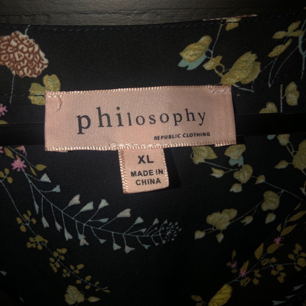 Philosophy Womens Floral Top